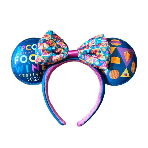 Authentic Disney 2022 Epcot Food & Wine Festival Minnie Ears - NWOT - Picture 1 of 2